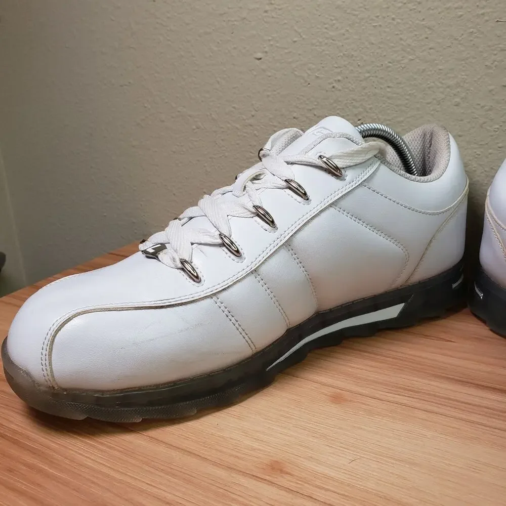 Lugz Men's Size 10.5 Charger II Ice Lace Up Fashion Sneakers white Sporty Casual